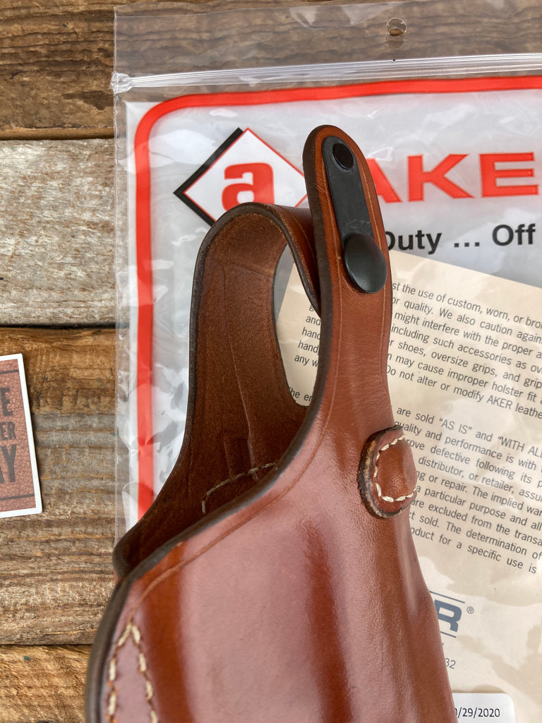 AKER Discontinued Brown Leather IWB Spring Special Holster For S&W M&P 40C