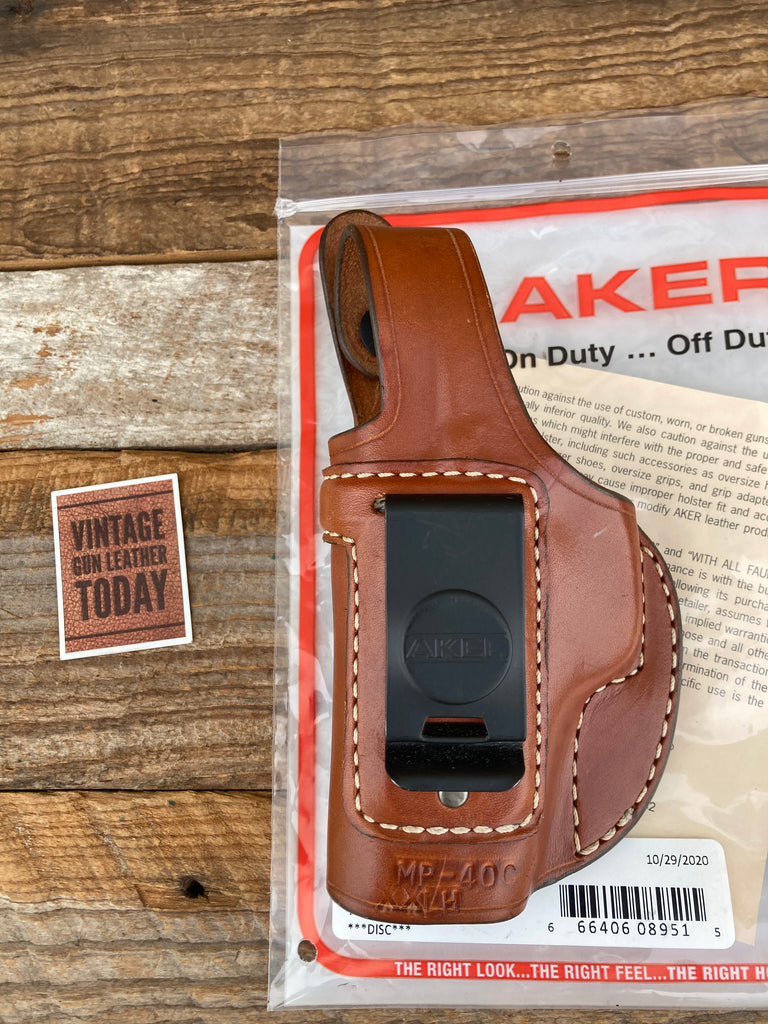AKER Discontinued Brown Leather IWB Spring Special Holster For S&W M&P 40C