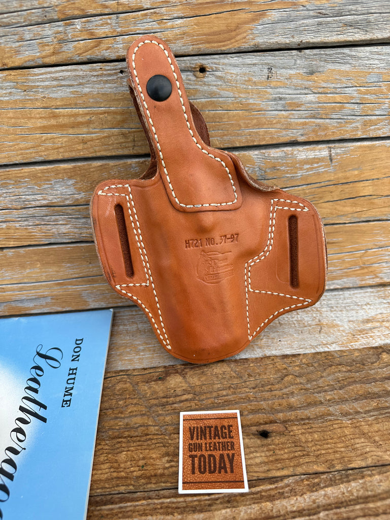 Vintage Don Hume Natural Brown H721 OWB Holster For RUGER P94 P97 Right