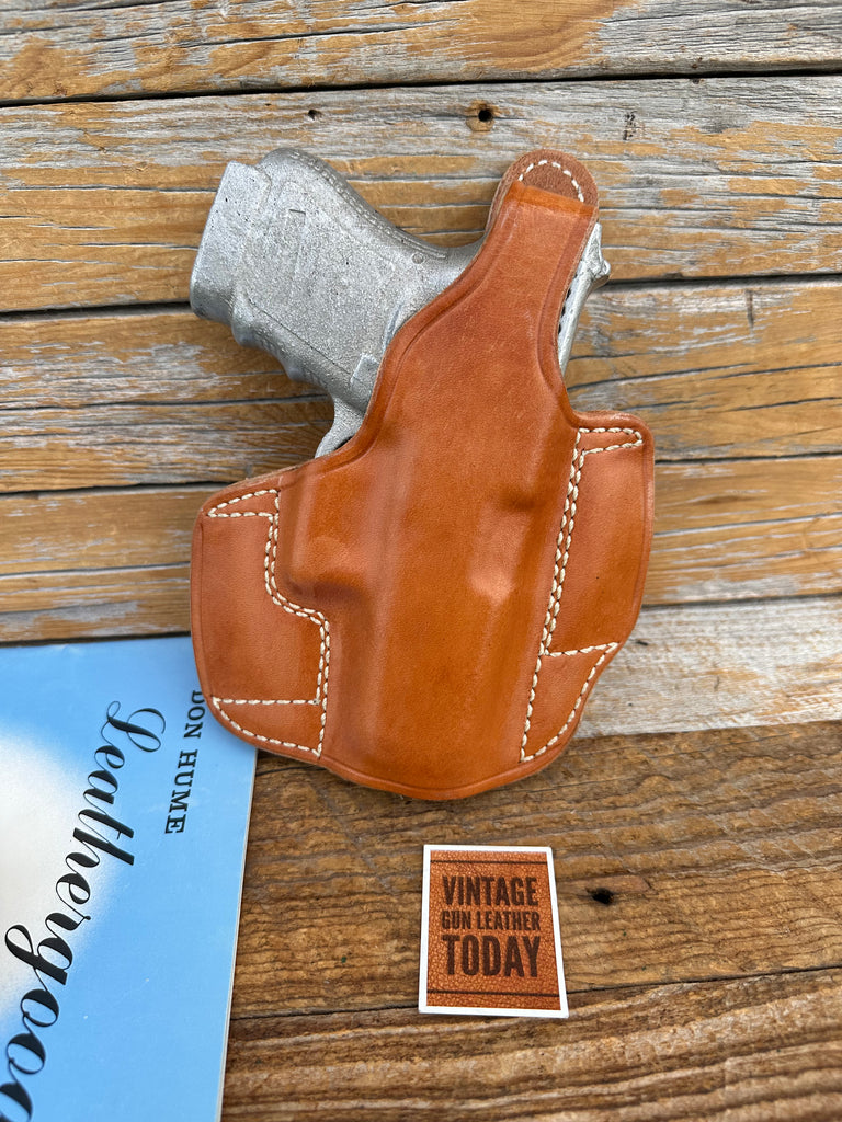 Vintage Don Hume Natural Brown H721 OWB Holster For GLOCK 36 G36 Right