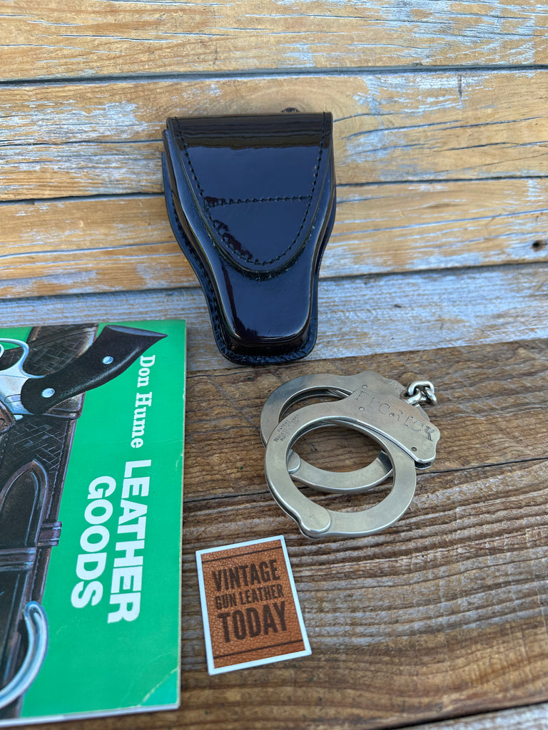 Don Hume Clarino Gloss Brown Single Cuff Case Chain Handcuffs C303