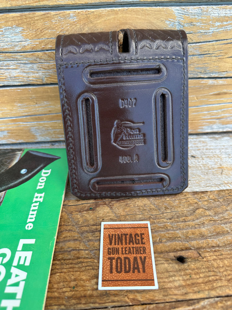 Don Hume D400A Brown Basket Double Magazine Carrier For COLT S&W Sig HK Kimber