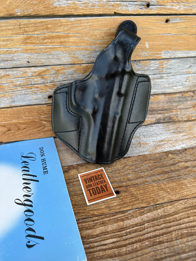 Vintage Don Hume Black Leather H721 OWB Holster For TAURUS PT945 Right