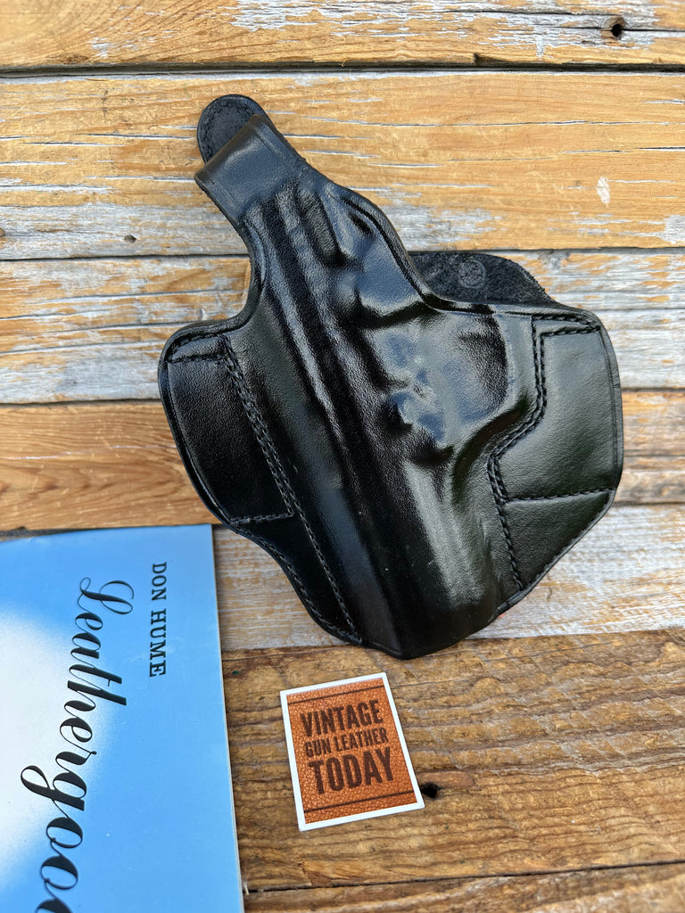 Vintage Don Hume Black Leather H721 OWB Holster For TAURUS PT945 LEFT