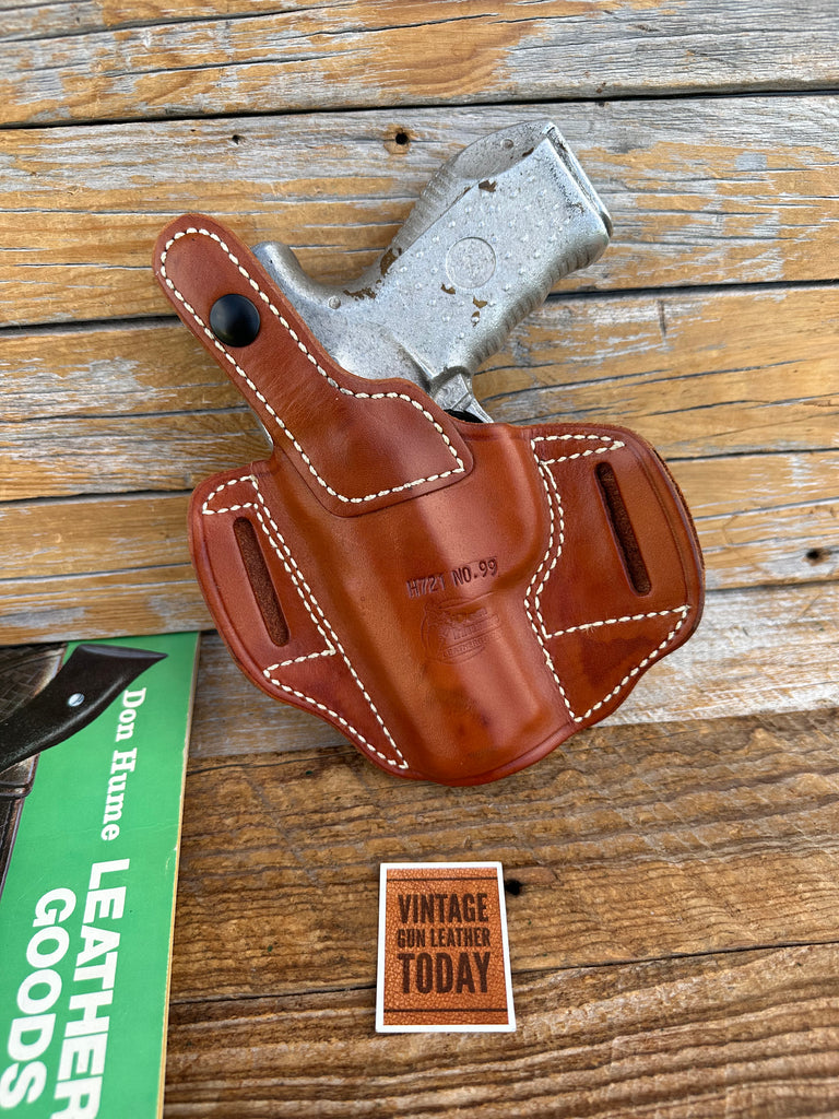 Vintage Don Hume Natural Brown H721 OWB Holster For Smith Wesson SW99