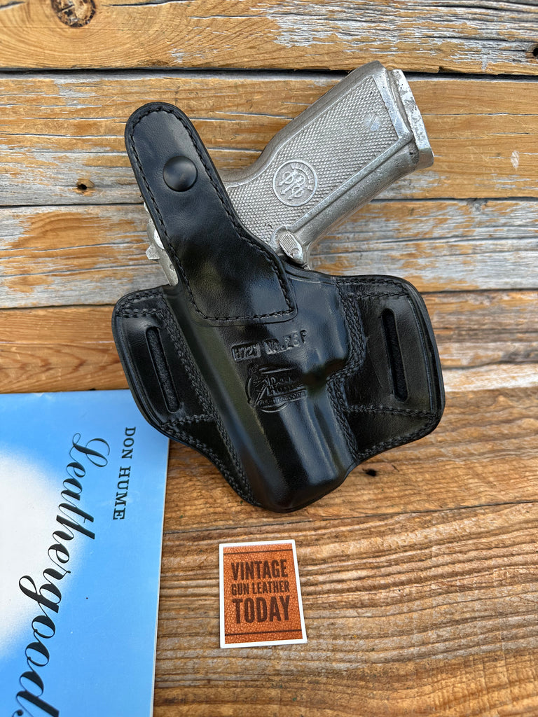 Vintage Don Hume Black Leather H721 OWB Holster For Beretta 8000 8040 RIGHT