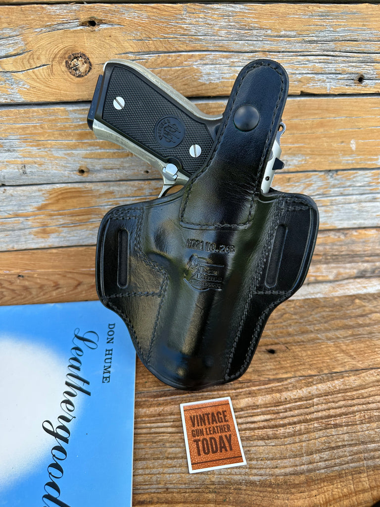 Don Hume Black Leather H721 OWB Holster For Beretta Brigadier 92F 92FS LEFT
