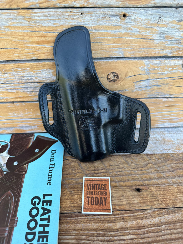Vintage Don Hume Black Leather H721 OT OWB Holster For SIG P229R DAK Right