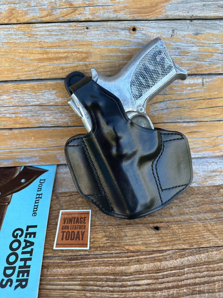 Vintage Don Hume Black Leather H720 OT Holster For S&W 3953 6904 6906 ROUND