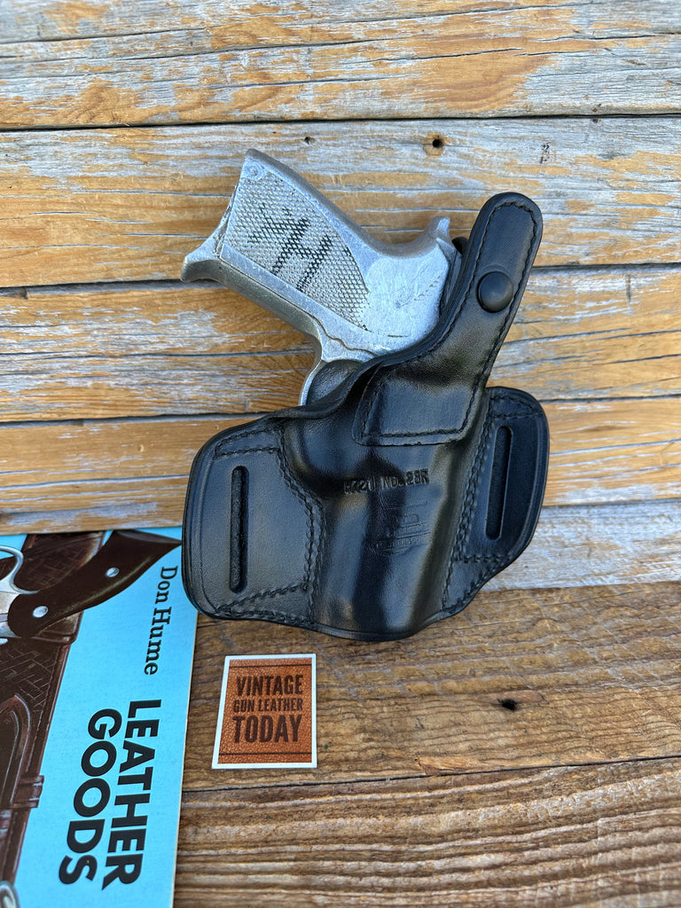 Vintage Don Hume Black Leather H720 OT Holster For S&W 3953 6904 6906 ROUND