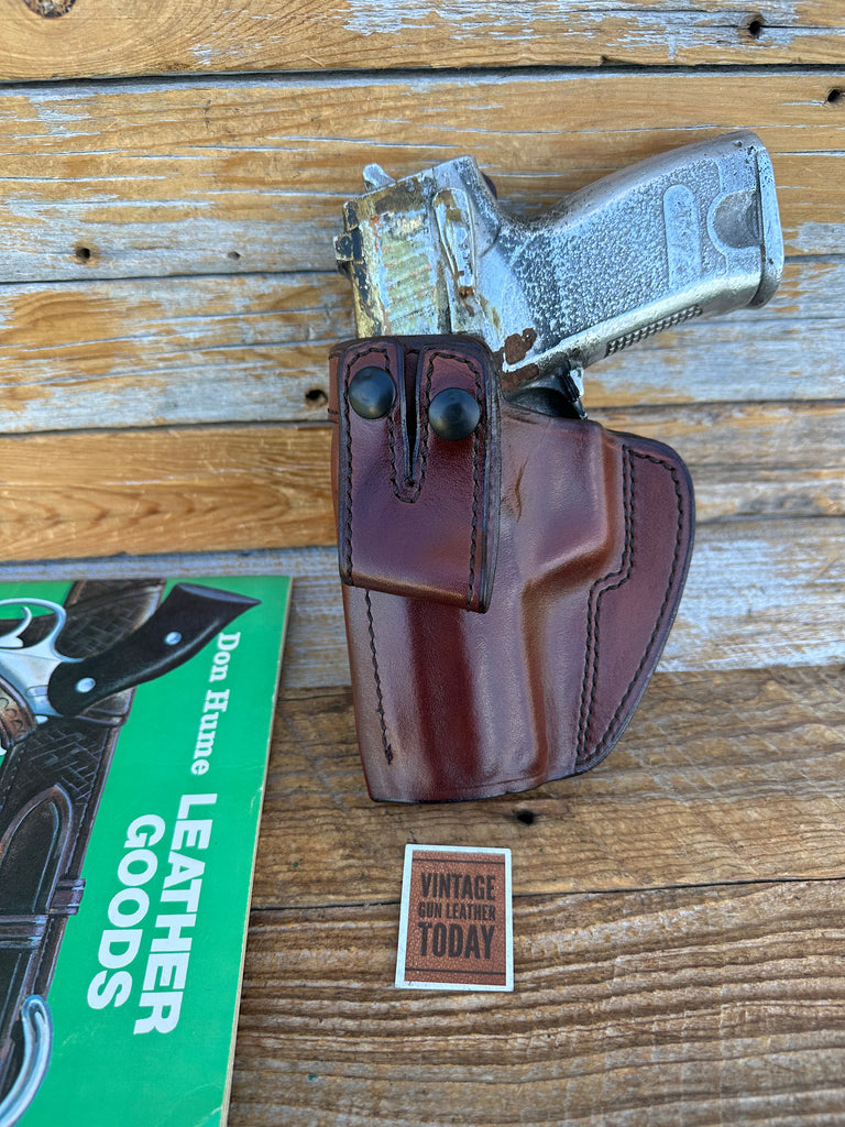 Vintage Don Hume PCCH Brown Leather IWB Holster for HK H&K UPS .45 Cal LEFT
