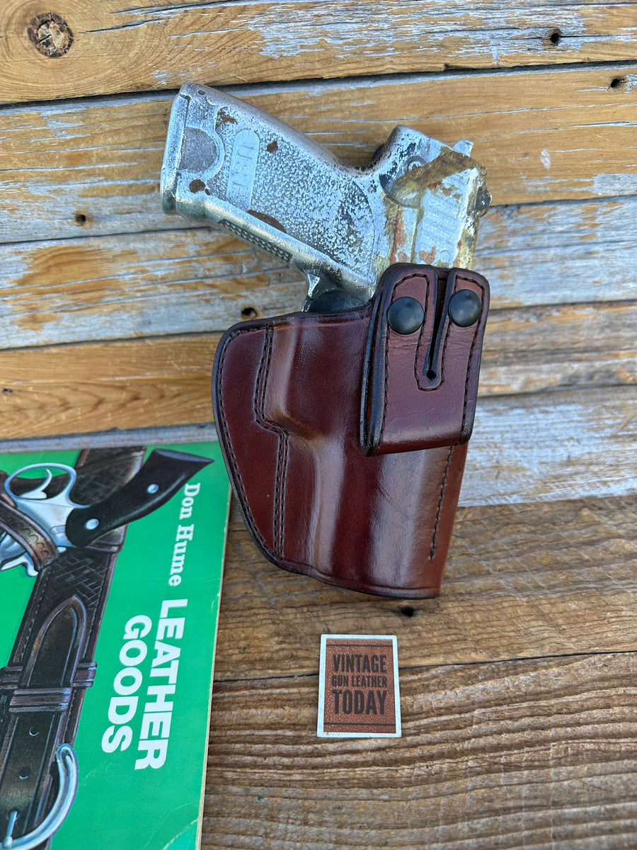 Vintage Don Hume PCCH Brown Leather IWB Holster for HK H&K UPS .45 Cal