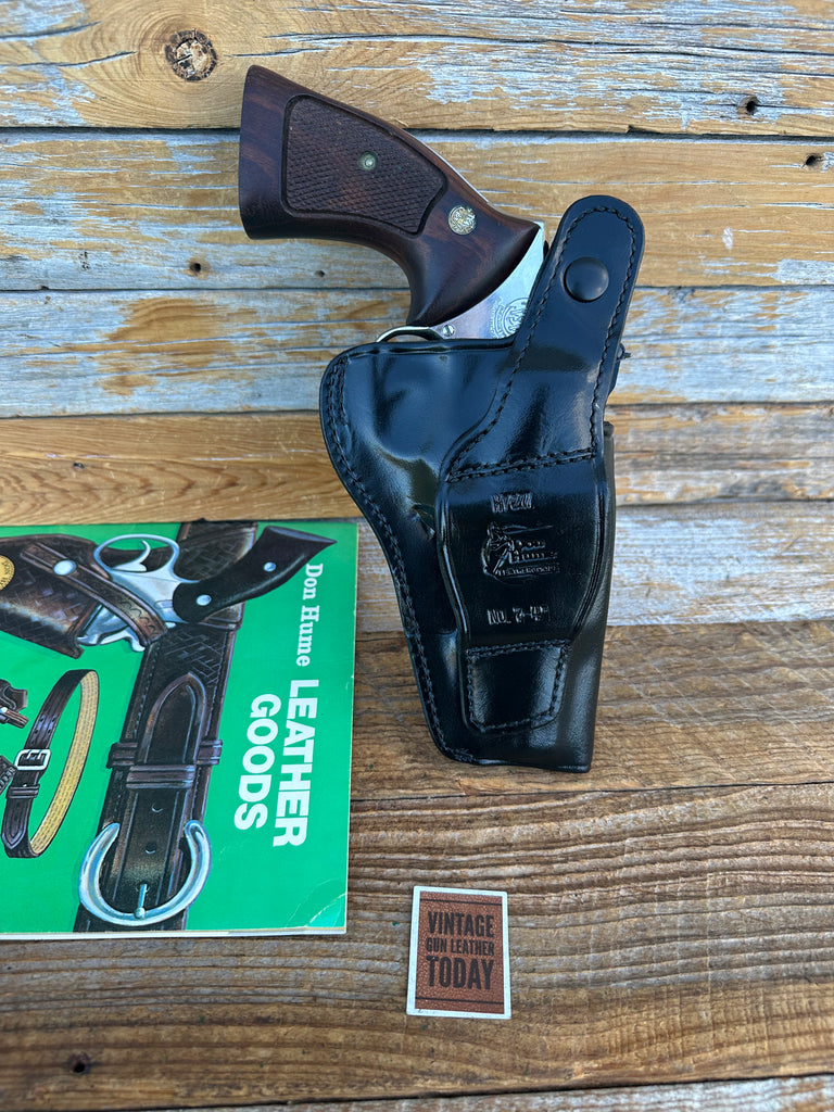 Don Hume H727 Black Leather Holster For S&W L 686 Colt Python Ruger GP100 Taurus