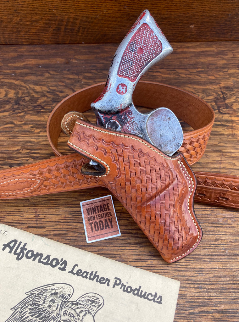 Alfonsos Brown Leather Lined Holster For S&W 586 686 L Frame Revolver 2.5 LEFT