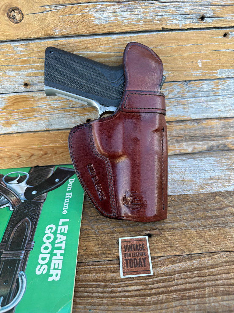 Vintage Don Hume PCCH Brown Leather IWB Holster for Smith S&W 1086 4586 LEFT