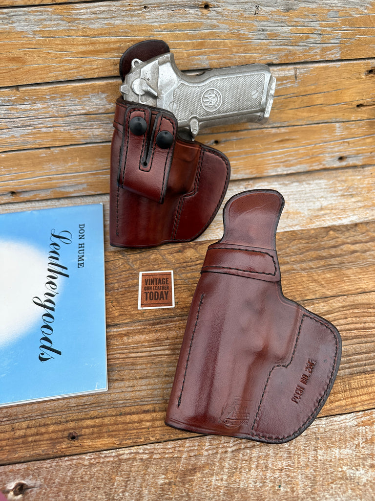 Vintage Don Hume PCCH Leather IWB Holster for Beretta Cougar 8000 8040