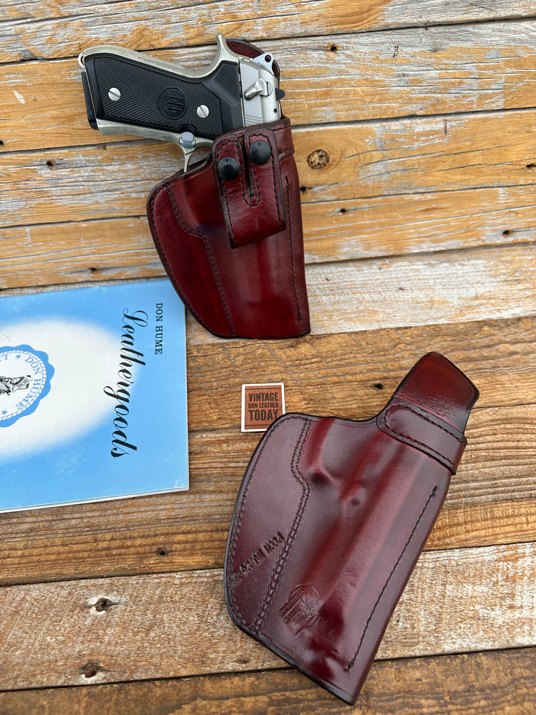 Don Hume PCCH Leather IWB Holster for Beretta 92 92F 96 Taurus PT99 PT100 PT101