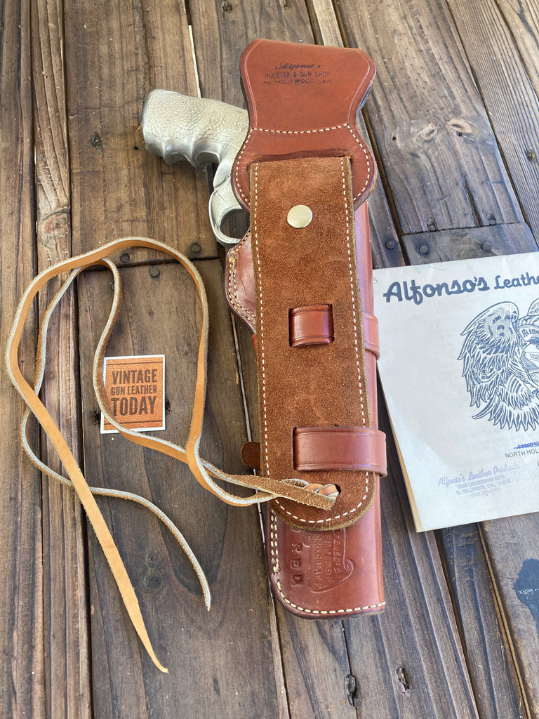 Alfonsos Brown Leather Lined Western Holster for 7.5" Ruger Redhawk / Super
