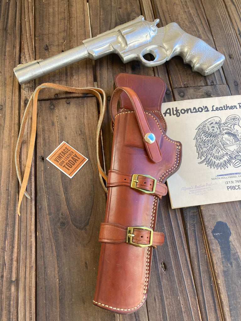 Alfonsos Brown Leather Lined Western Holster for 7.5" Ruger Redhawk / Super