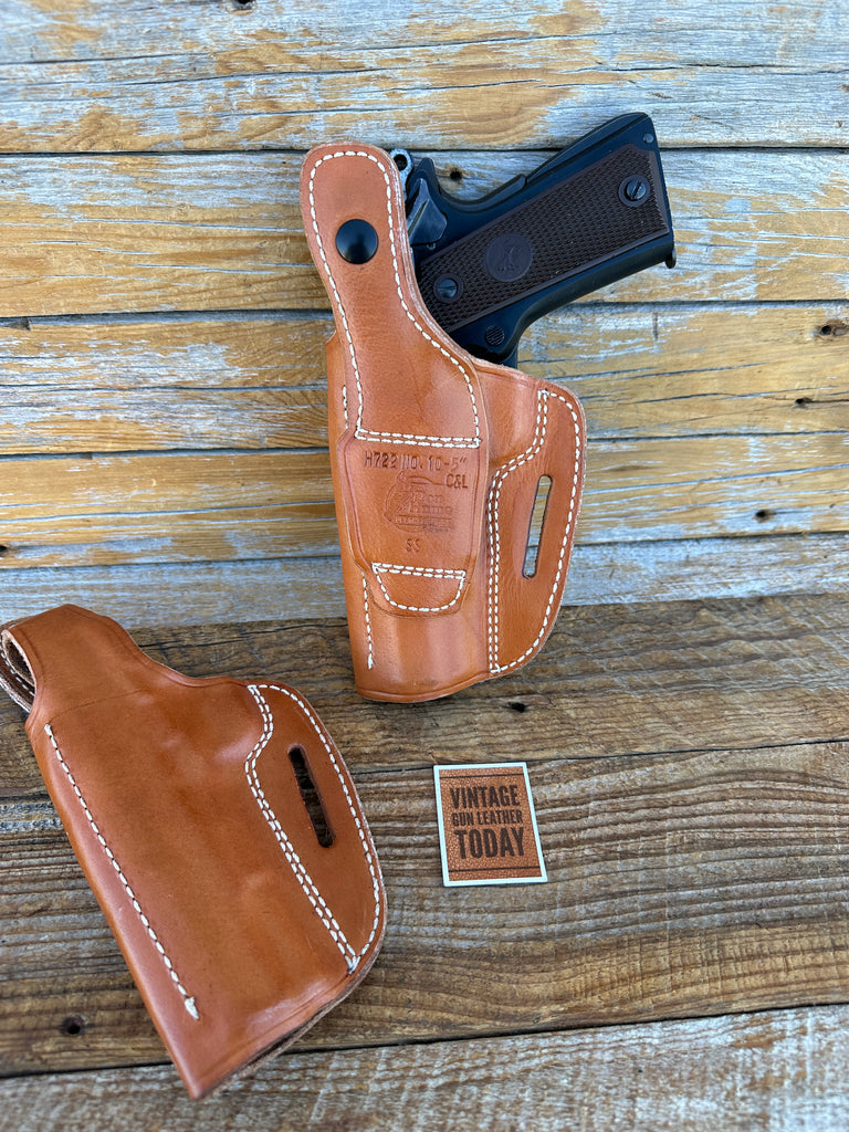 Vintage Don Hume H722 Brown Leather Holster For Colt 1911 Kimber Para S&W .45