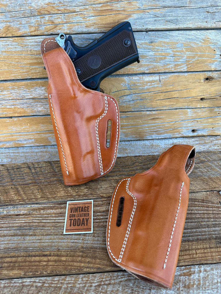 Vintage Don Hume H722 Brown Leather Holster For Colt 1911 Kimber Para S&W .45