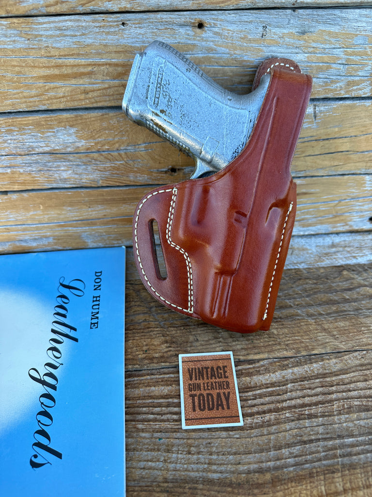 Don Hume H722 Brown Leather OWB  Holster For GLOCK 19 23 32 Right
