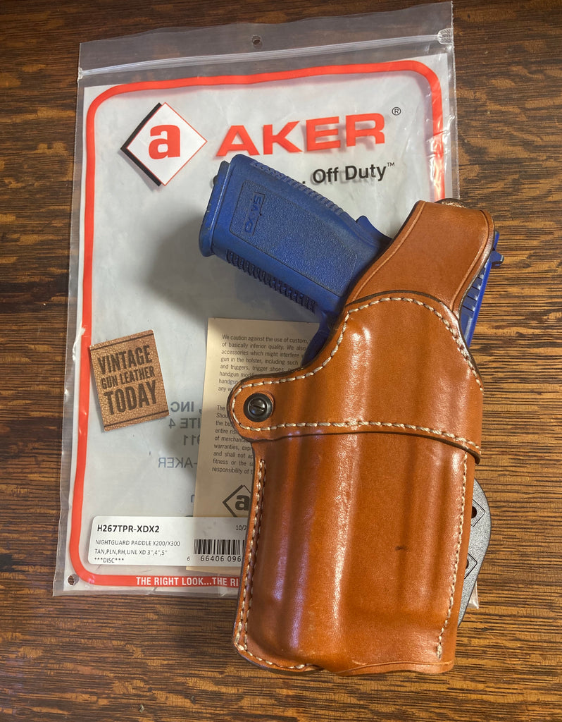 AKER Nightguard Brown Paddle Holster For Springfield XD 3" 4" 5" w/ x200 or x300