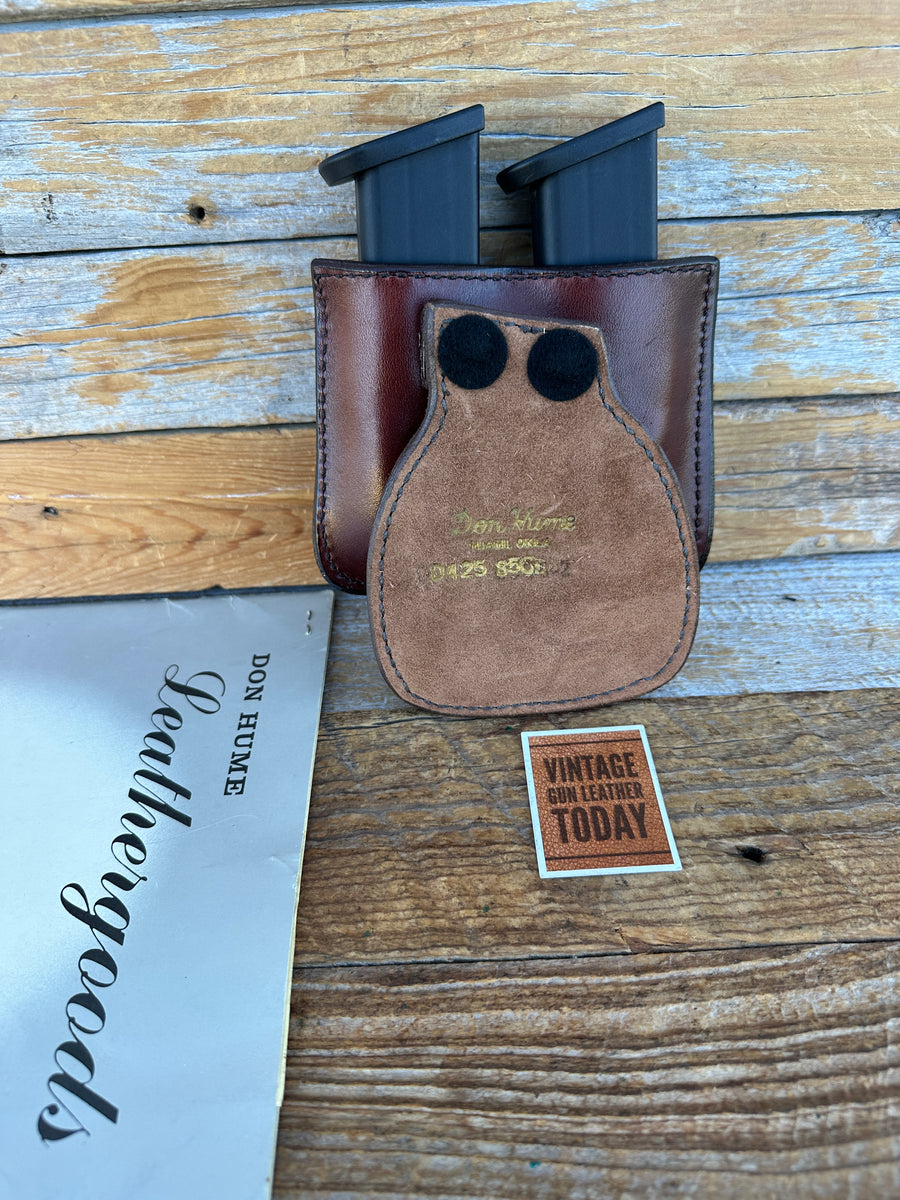 Pochette Porte-magazine Don Hume D407 100.A - Cuir Noir Double épaisseur, Occasion, Pour Chasse