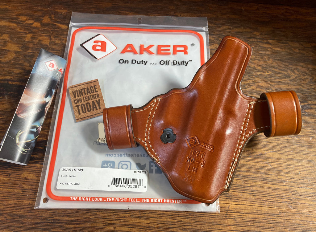 AKER Brown Leather Statesman XR20 OWB Holsters For Springfield XD4 LEFT