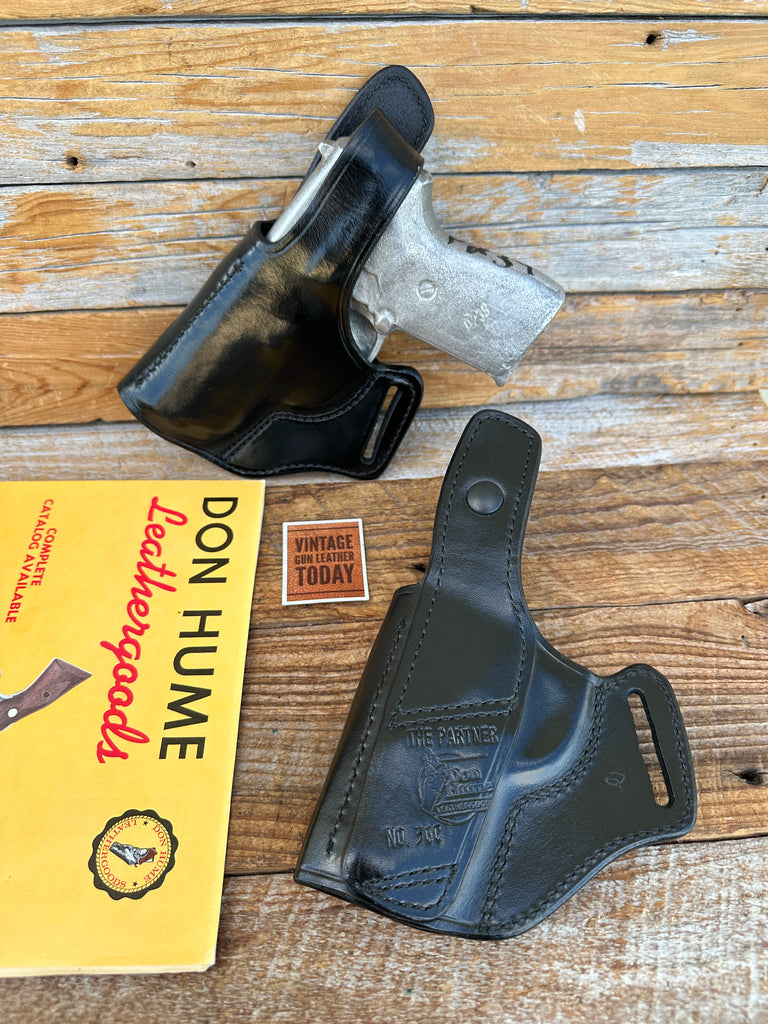 Vintage Don Hume Black Leather Cross Draw Holster For Sig Sauer P239 239