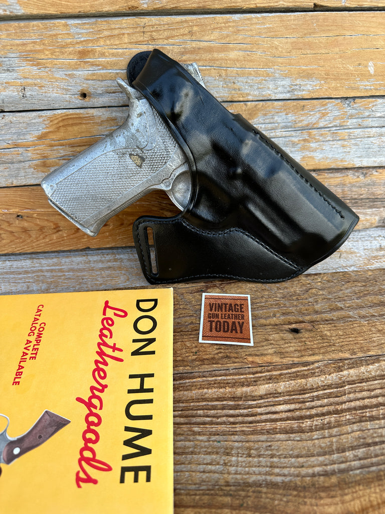 Vintage Don Hume Black Leather Cross Draw Holster For S&W 4563 4566 TSW