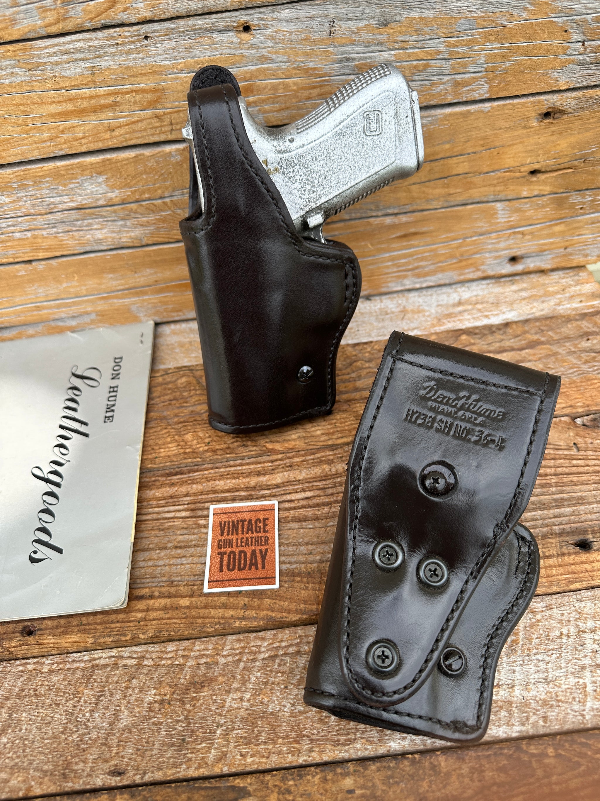 thumbnail image 2 of Pro Carry HD Leather Holster With Magazine Carrier For Glock 19, 23, 32, 36 (Right Or Left Hand) 2 of 4