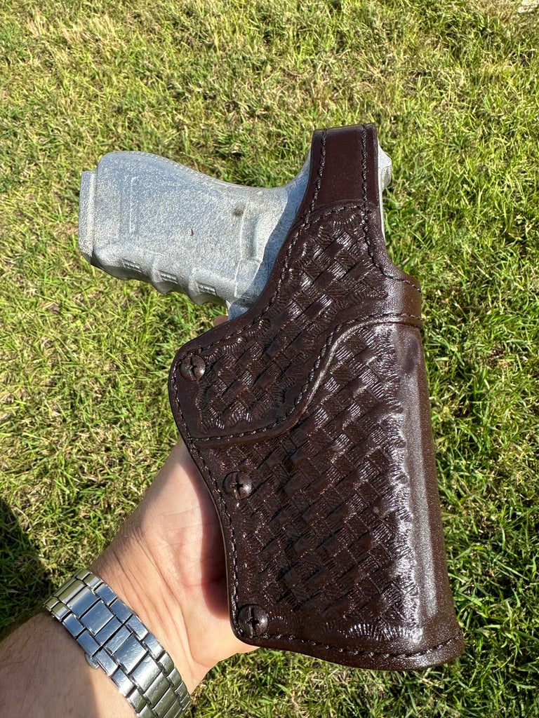Don Hume Dark Brown Basket Cop I Duty Holster For GLOCK 20 21 37 Right