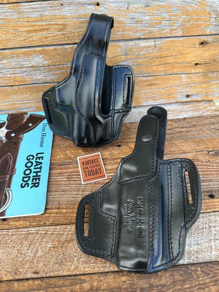 Vintage Don Hume Black Leather H726 Optics Ready Holster For Sig Sauer 229R DAK