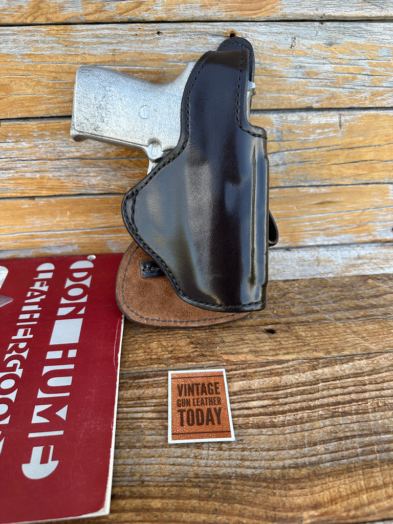 Vintage Don Hume H720 Brown Leather Paddle Holster For Sig Sauer P239 9 / 40