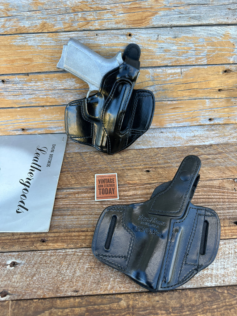 Don Hume Black Leather H726 Optics Ready Holster For S&W 3914 3913 Lady Smith