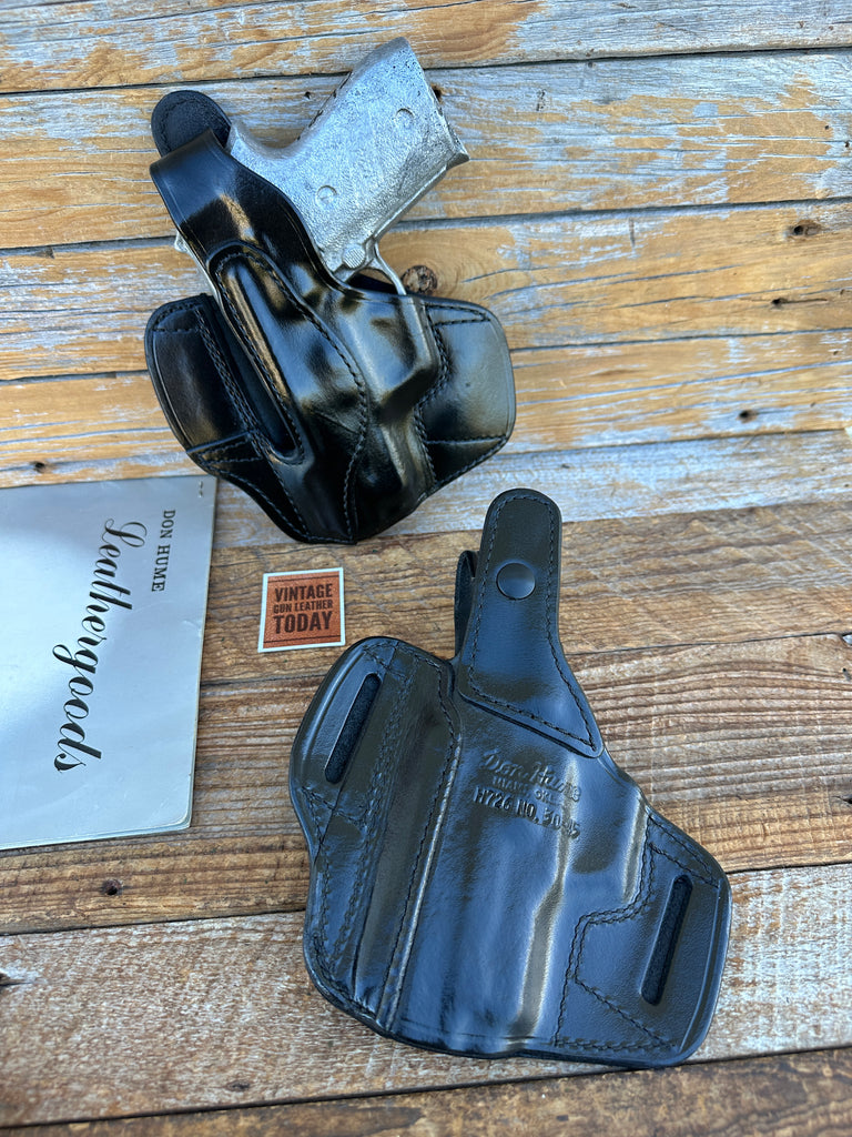 Don Hume Black Leather H726 30-45 Optics Ready Holster For Sig Sauer P245 P245 Condition:
