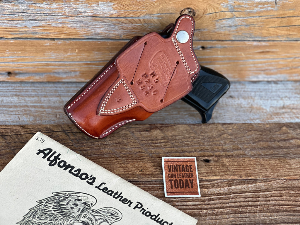 Alfonso's Brown Basket Suede Lined Holster For Sig P230 84 HK 4 Strong Cross