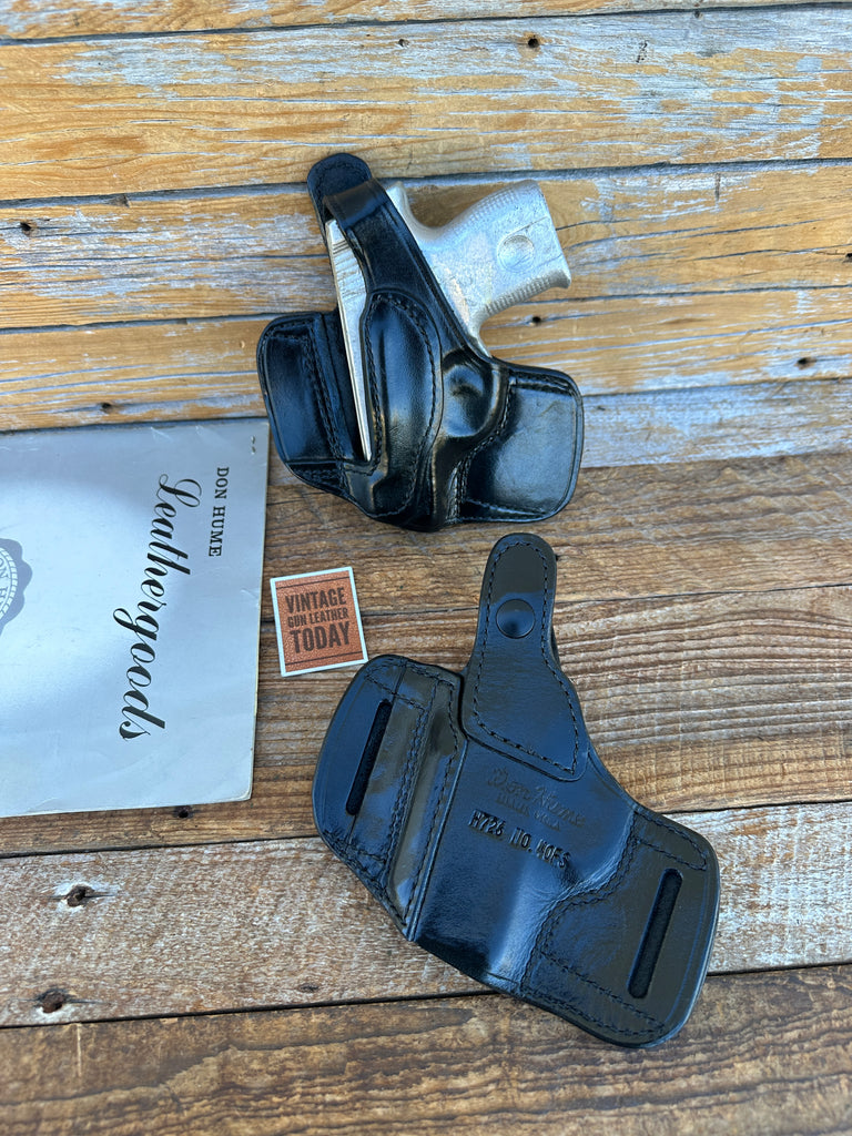 Don Hume Black Leather H726 Optics Ready Holster For Smith S&W SIGMA .380