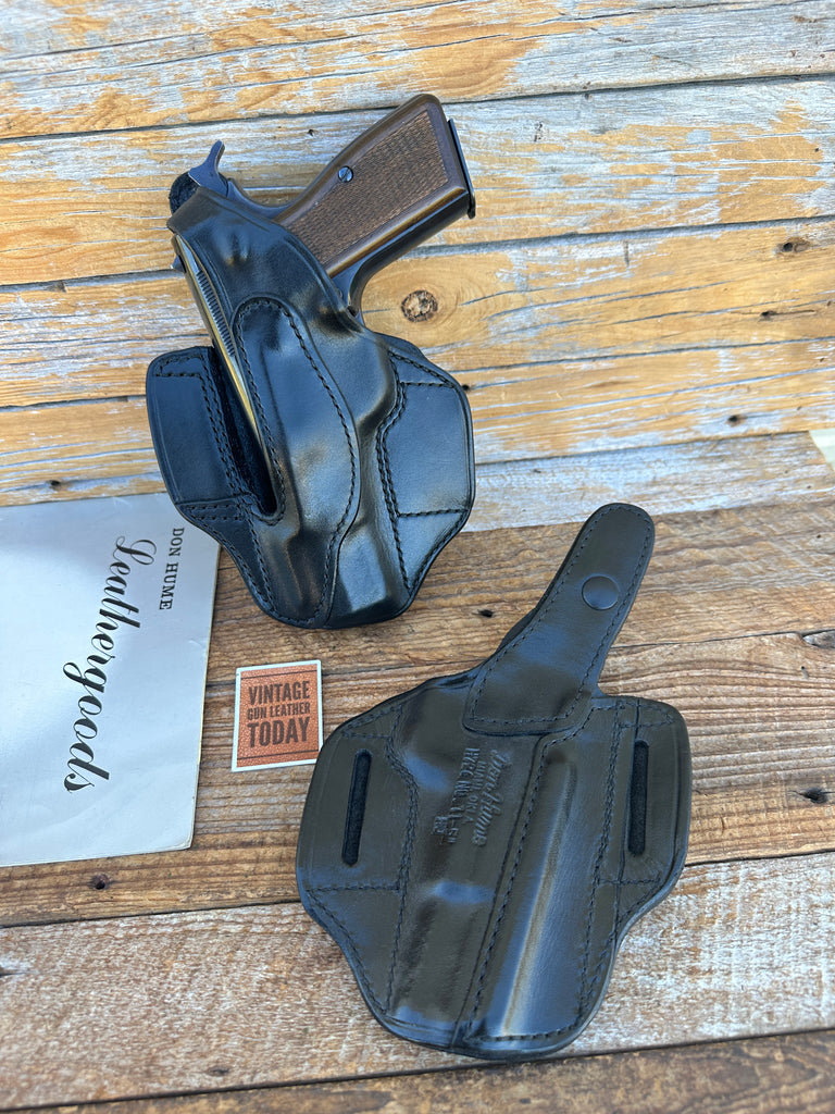 Don Hume Black Leather H726 Optics Ready Holster For Browning Hi Power LEFT