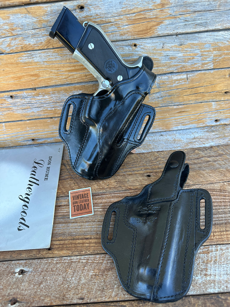 Don Hume Black Leather H726 Optics Ready Holster For Beretta Taurus 92 96 PT99
