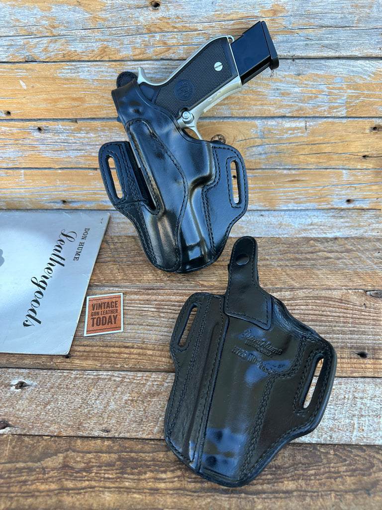 Don Hume Black Leather H726 Optics Ready Holster For Beretta Taurus 92 96 PT99