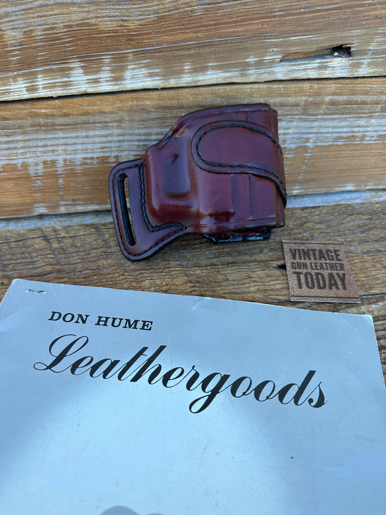 Vintage Don Hume The Elite OWB Brown Leather Holster For Springfield XD 40