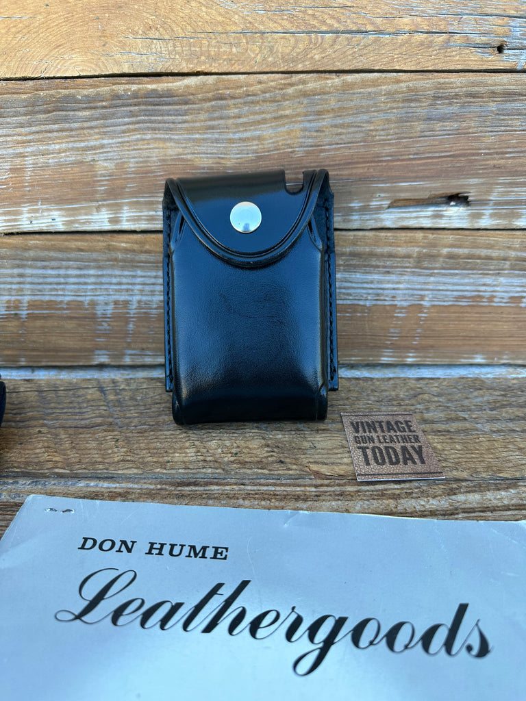 Vintage Don Hume Plain Black Police Duty Blackberry Holder Multi Use Case
