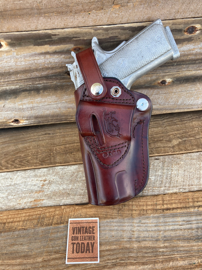 Custom TAURIS Cordovan Brown Dual Angle OWB  Holster For Colt .45 1911