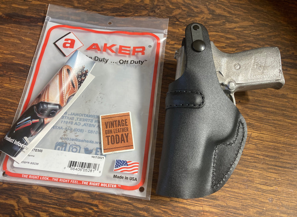 AKER Discontinued Black Leather IWB Holster For Sig Sauer P239 239