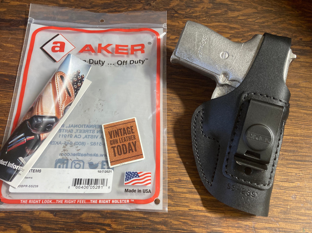AKER Discontinued Black Leather IWB Holster For Sig Sauer P239 239
