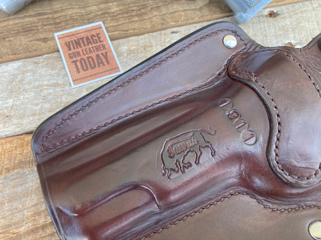 Custom TAURIS Cordovan Brown Low Profile IWB Holster For Colt .45 1911 5"