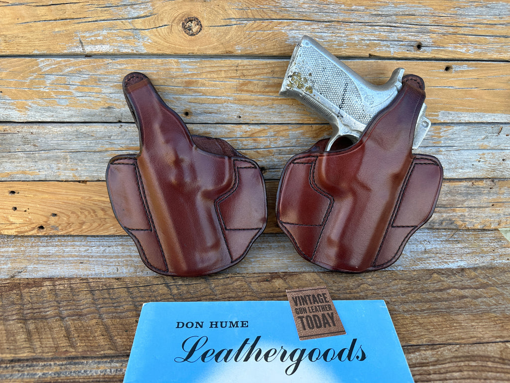 Vintage Don Hume H721  40M Brown Leather Holster For S&W 4006 BH 5926