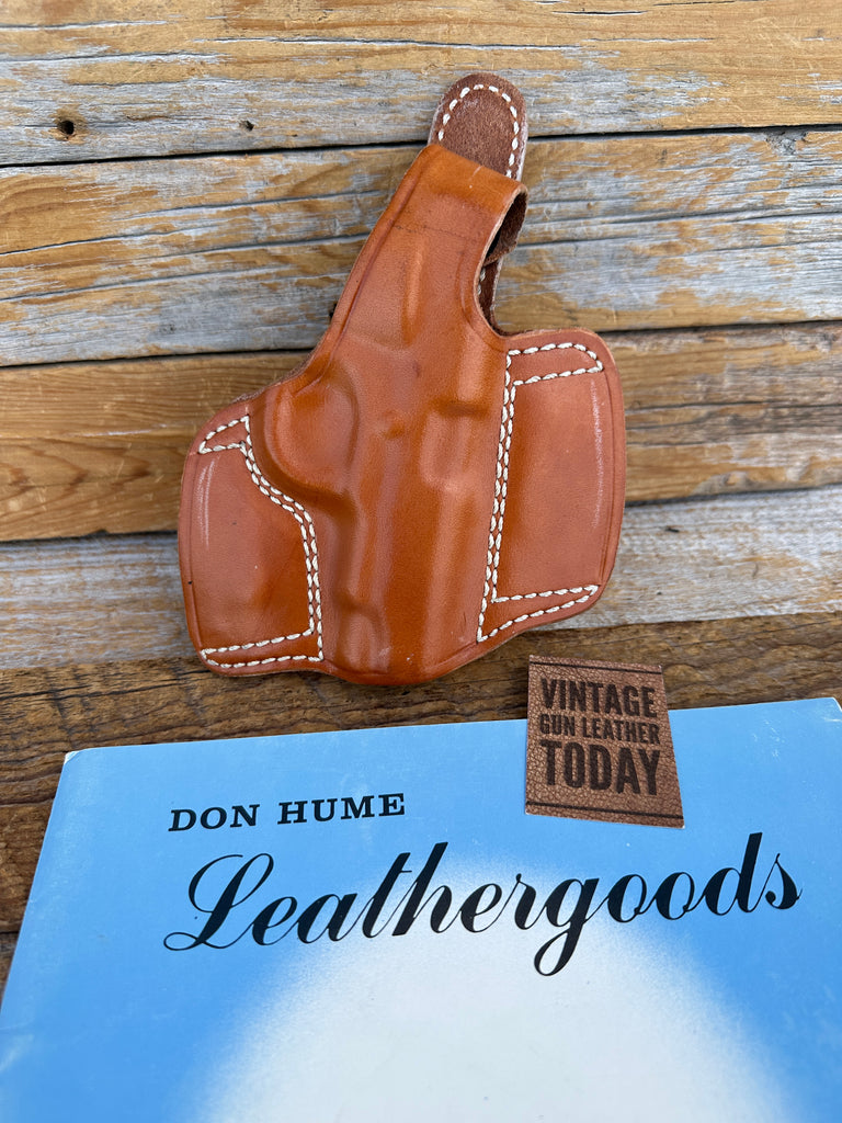 Vintage Don Hume Natural Brown H721 OWB Holster For Colt Government .380 Right